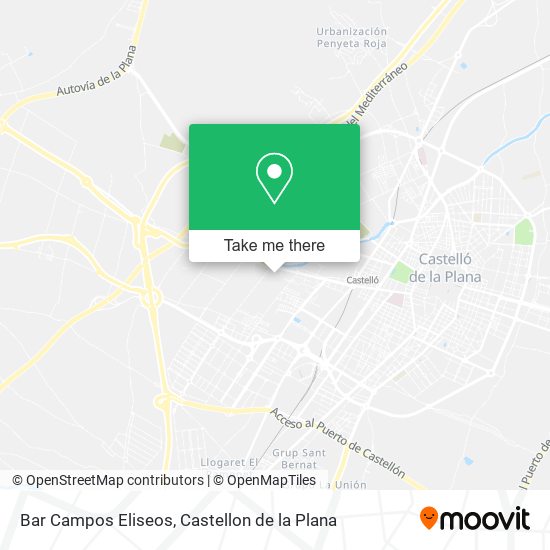 mapa Bar Campos Eliseos