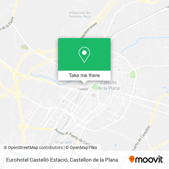 Eurohotel Castelló Estació map