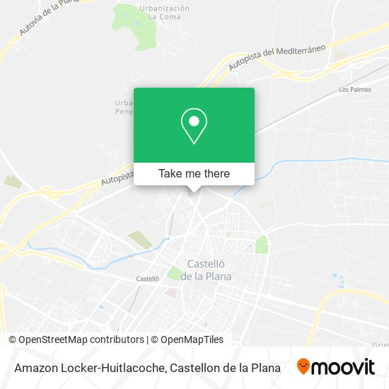 Amazon Locker-Huitlacoche map
