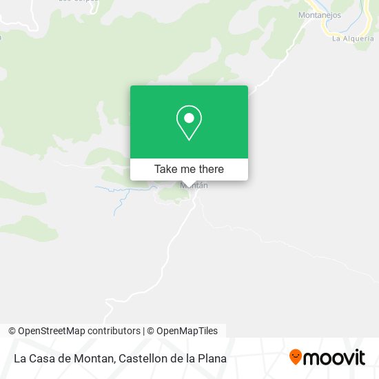 La Casa de Montan map