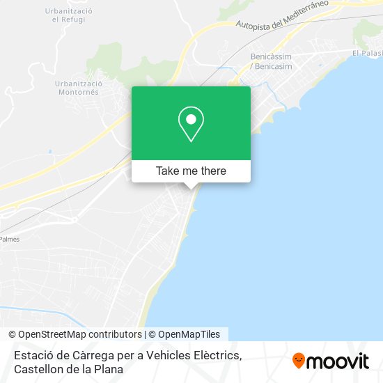 mapa Estació de Càrrega per a Vehicles Elèctrics