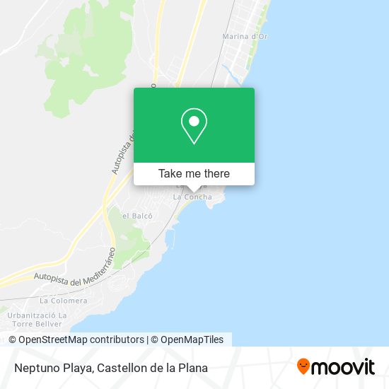 Neptuno Playa map