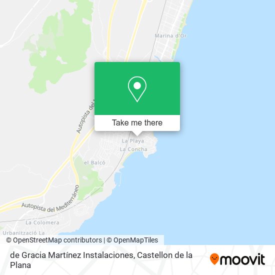 mapa de Gracia Martínez Instalaciones