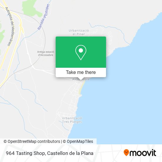 964 Tasting Shop map