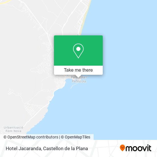 Hotel Jacaranda map