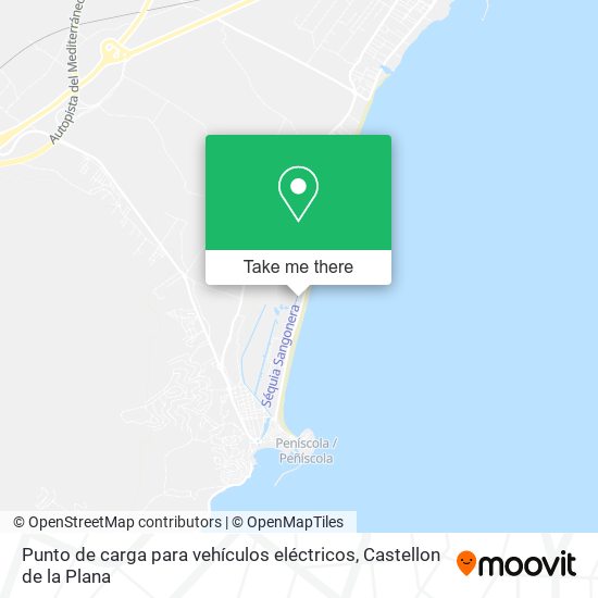 mapa Punto de carga para vehículos eléctricos