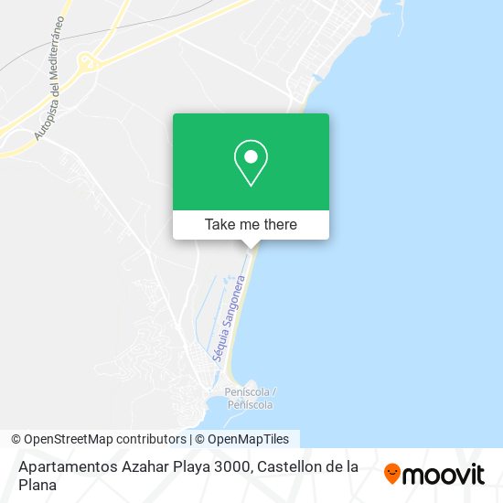 mapa Apartamentos Azahar Playa 3000