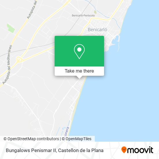 Bungalows Penismar II map
