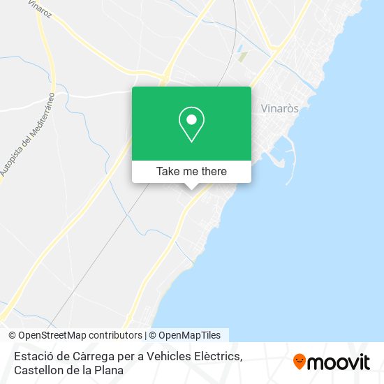 mapa Estació de Càrrega per a Vehicles Elèctrics