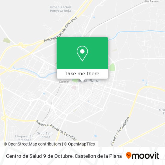 mapa Centro de Salud 9 de Octubre