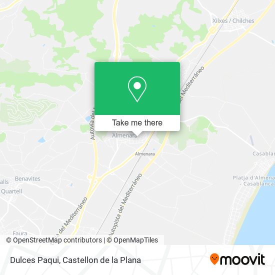 Dulces Paqui map