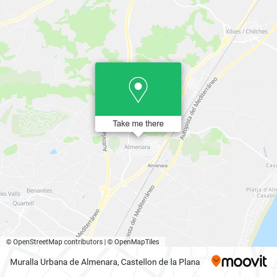 Muralla Urbana de Almenara map