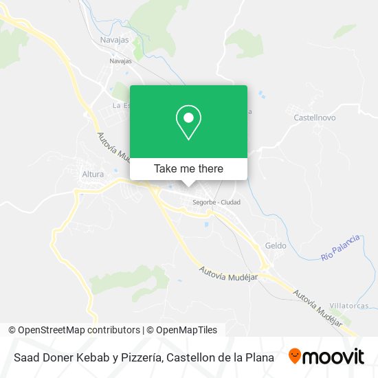 mapa Saad Doner Kebab y Pizzería