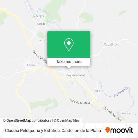 mapa Claudia Peluquería y Estética