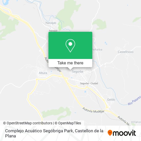 Complejo Acuático Segóbriga Park map