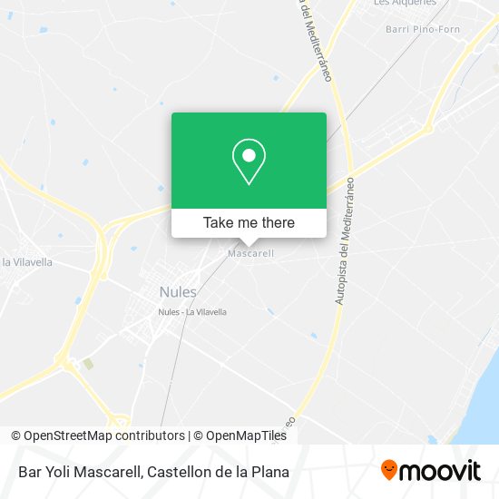 Bar Yoli Mascarell map