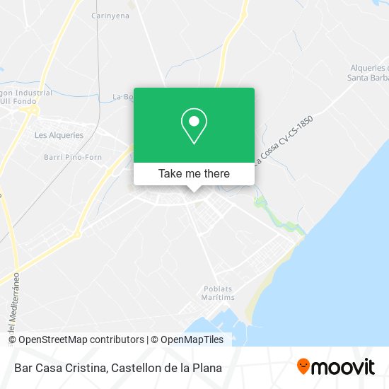 mapa Bar Casa Cristina