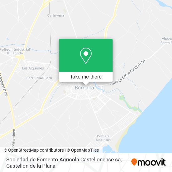 mapa Sociedad de Fomento Agrícola Castellonense sa