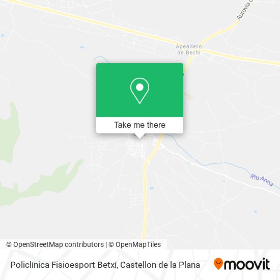 mapa Policlínica Fisioesport Betxí