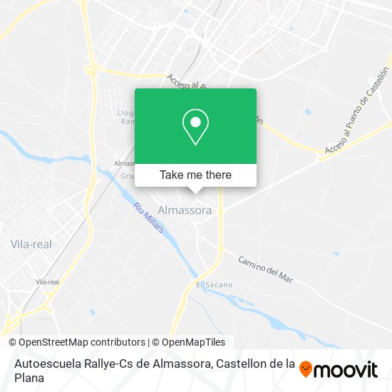 mapa Autoescuela Rallye-Cs de Almassora