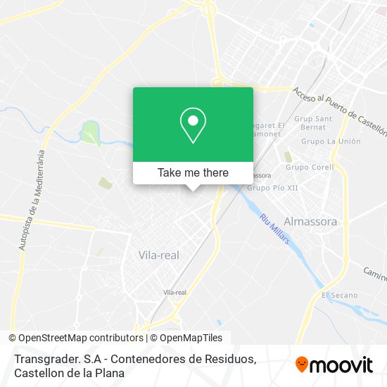 mapa Transgrader. S.A - Contenedores de Residuos