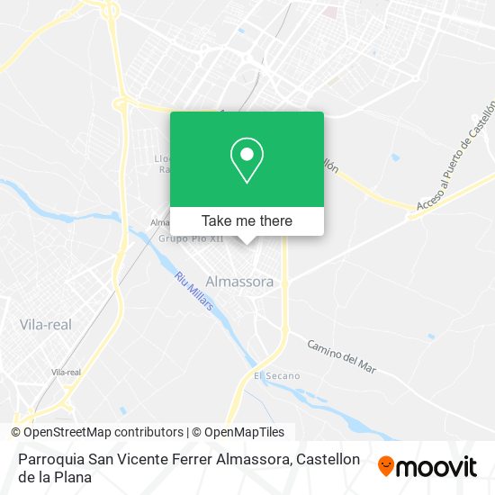 Parroquia San Vicente Ferrer Almassora map