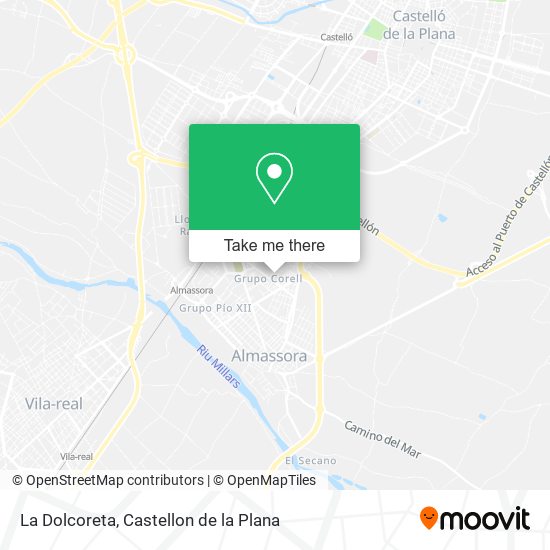 La Dolcoreta map