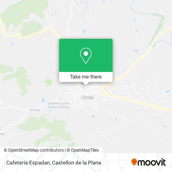 mapa Cafetería Espadan