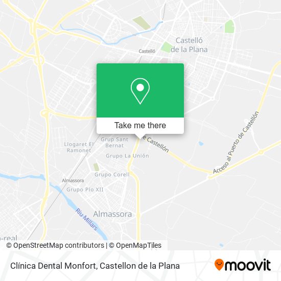 mapa Clínica Dental Monfort