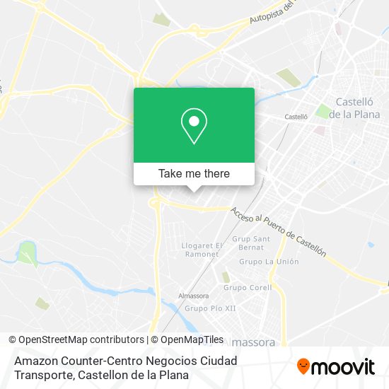 mapa Amazon Counter-Centro Negocios Ciudad Transporte