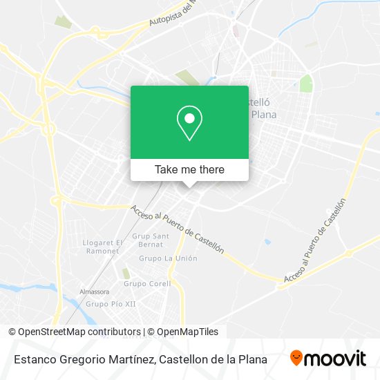 mapa Estanco Gregorio Martínez