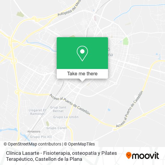 Clínica Lasarte - Fisioterapia, osteopatía y Pilates Terapéutico map