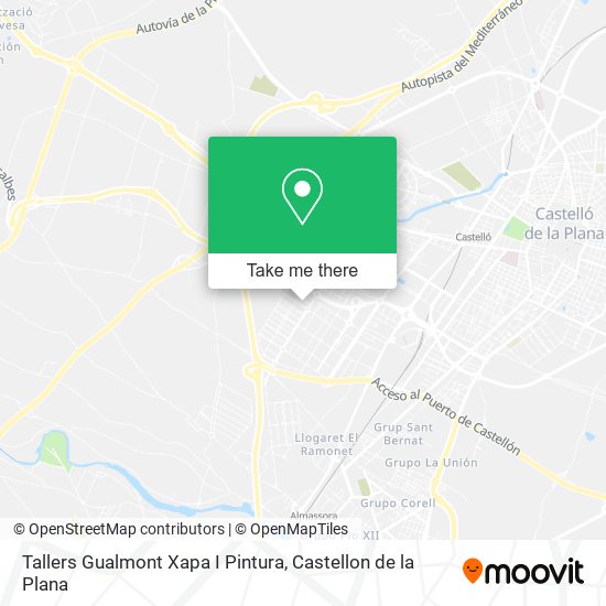 Tallers Gualmont Xapa I Pintura map