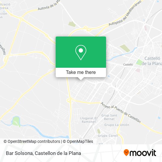 Bar Solsona map