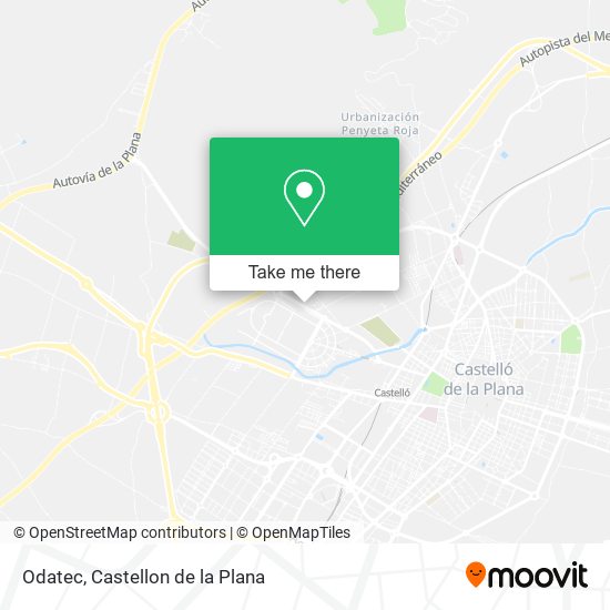 mapa Odatec