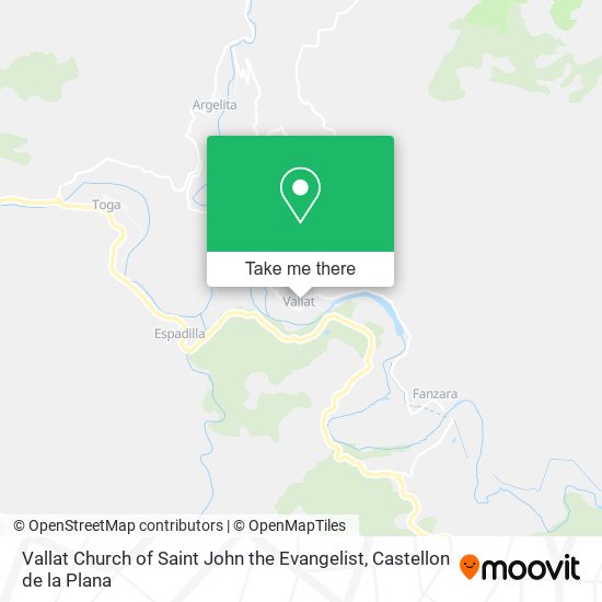 mapa Vallat Church of Saint John the Evangelist