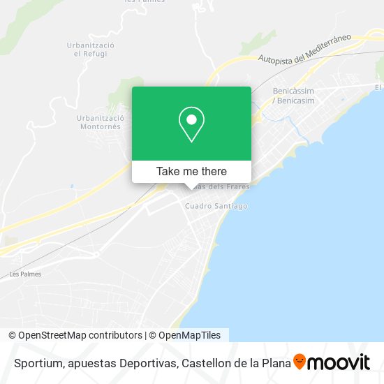 mapa Sportium, apuestas Deportivas