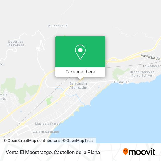 mapa Venta El Maestrazgo