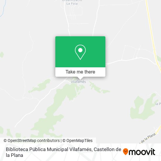 Biblioteca Pública Municipal Vilafamés map