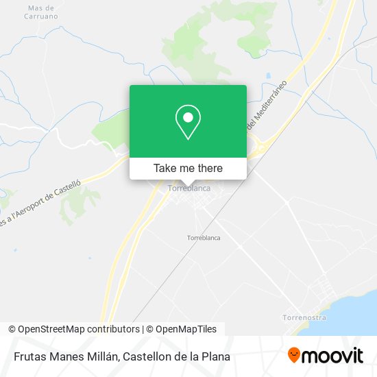 Frutas Manes Millán map