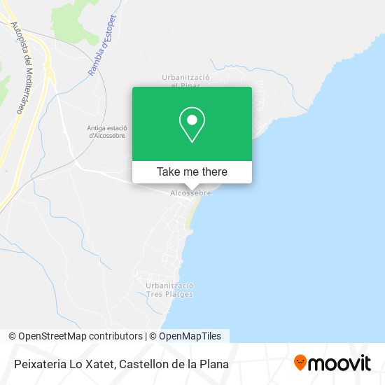 mapa Peixateria Lo Xatet