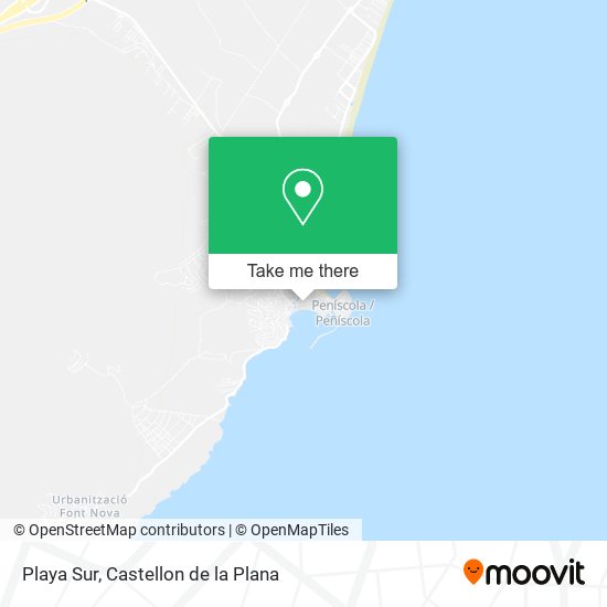 Playa Sur map