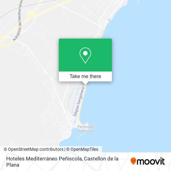 mapa Hoteles Mediterráneo Peñiscola