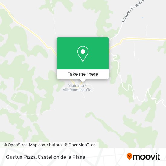 mapa Gustus Pizza