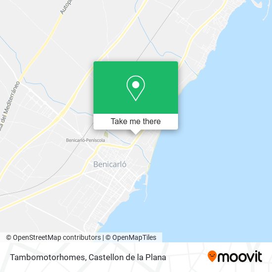 mapa Tambomotorhomes