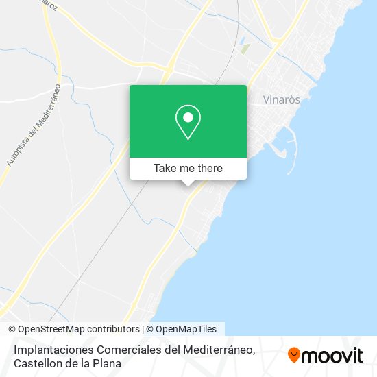 mapa Implantaciones Comerciales del Mediterráneo