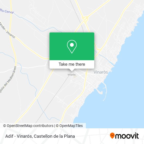 Adif - Vinarós map
