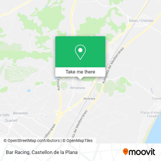 Bar Racing map