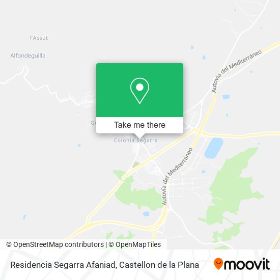 Residencia Segarra Afaniad map