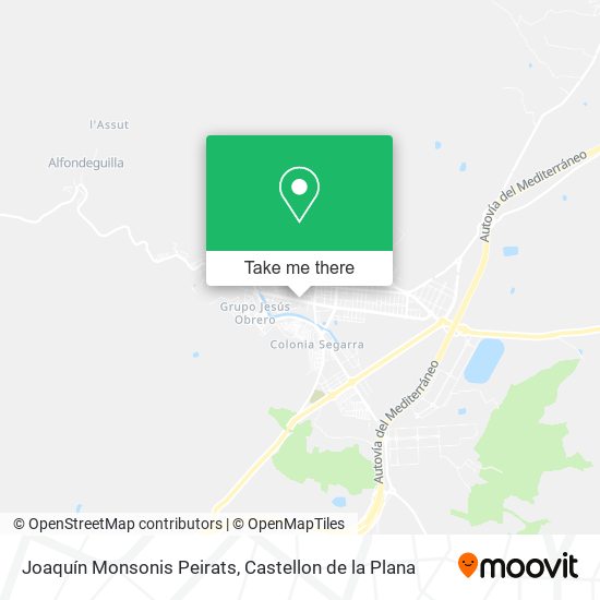 Joaquín Monsonis Peirats map